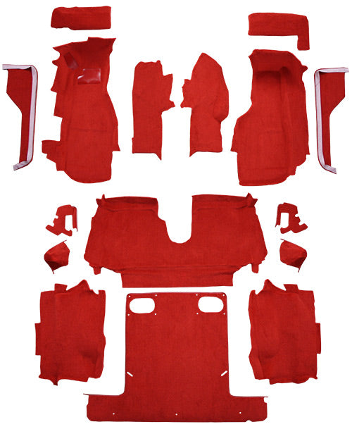 1986-1987 Chevrolet Corvette Convertible Complete Carpet Mass