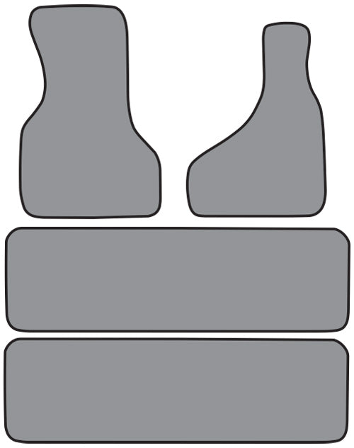 1990-2000 Chevrolet Astro 2pc Frts & 2pc Rr Runners Floor Mat 4pc Cutpile (FM155, FM155R)