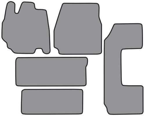 1995-1998 Ford Windstar 2pc Frts, 2pc Rr Runners & Side Door Floor Mat 5pc Cutpile (FM157, FM157R)