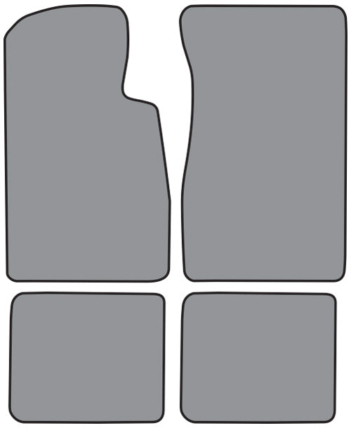1963-1965 Ford Falcon 2DR Convertible Floor Mat 4pc Loop (FM38F, FM18R)
