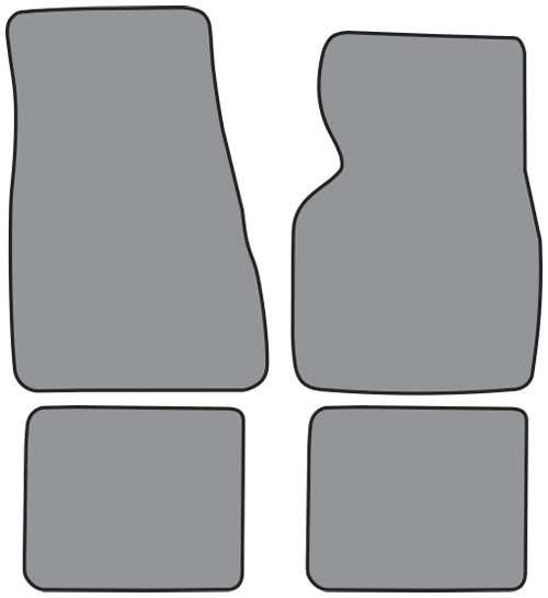 1983-1988 Mercury Cougar Floor Mat 4pc Cutpile (FM83F, FM18R)