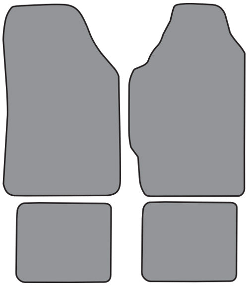 1986-1989 Acura Integra 2DR Floor Mat 4pc Cutpile (AC493F, FM18R)