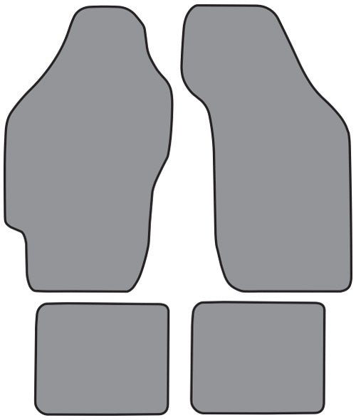 1986-1989 Acura Integra 4DR Floor Mat 4pc Cutpile (AC494F, FM18R)
