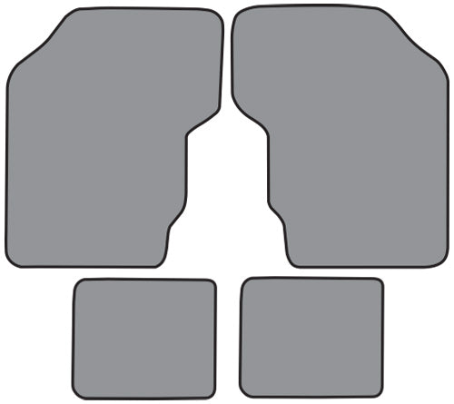 1983-1986 Nissan Pulsar NX Floor Mat 4pc Cutpile (DA163F, FM18R)