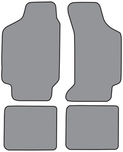 1984-1988 Mercury Topaz Floor Mat 4pc Cutpile (FO305F, FM18R)