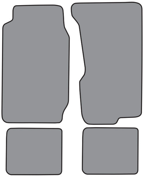 1974-1983 Jeep Wagoneer Floor Mat 4pc Cutpile (JE313F, FM18R)
