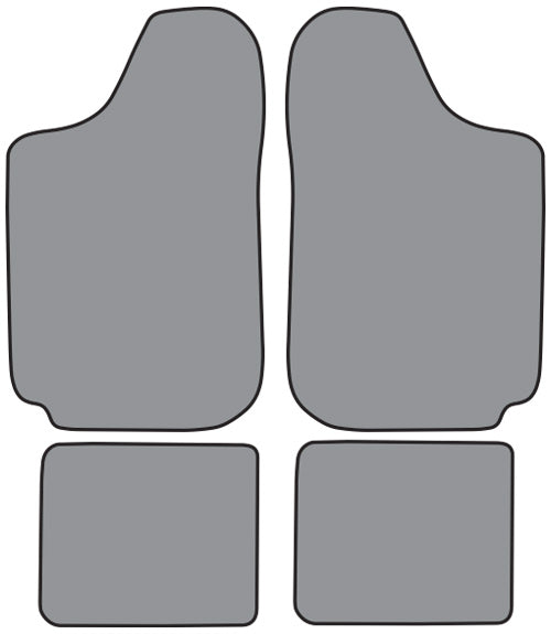 1987-1990 Nissan Pulsar NX Floor Mat 4pc Cutpile (NI635F, FM18R)
