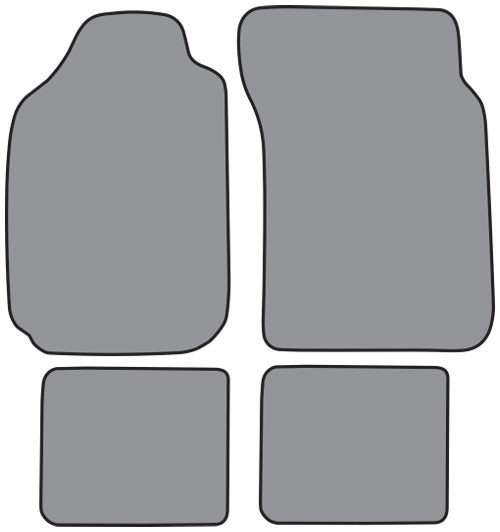 1986-1990 Nissan Sentra Floor Mat 4pc Cutpile (NI665F, FM18R)