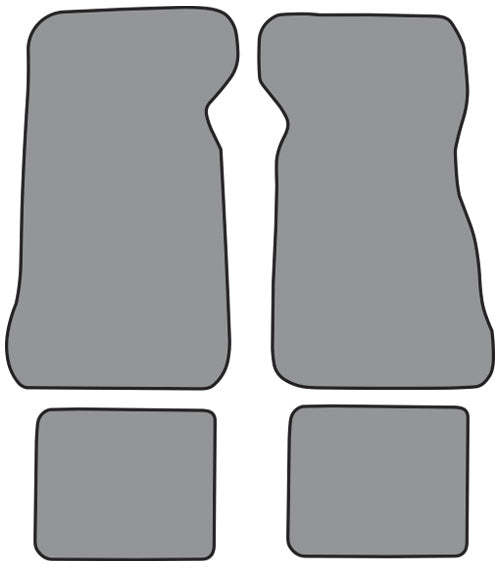 1972-1973 Ford Thunderbird Floor Mat 4pc Loop (FM217F, FM18R)