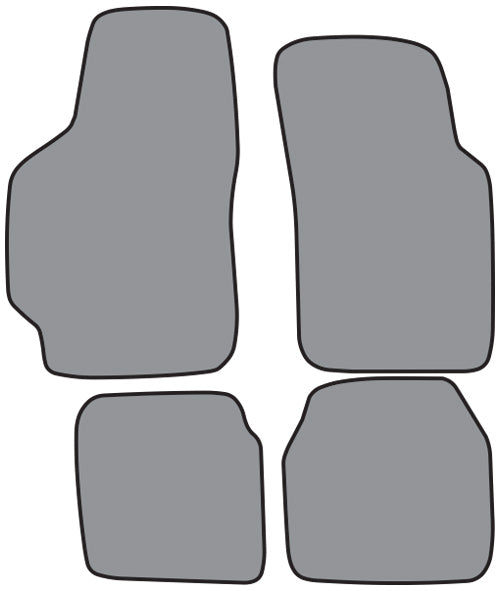 1990-1992 Toyota Celica All Trac Floor Mat 4pc Cutpile (P16, P16R)