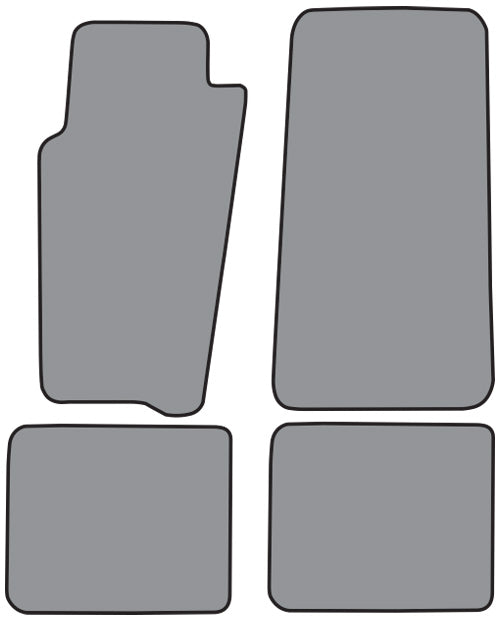 1996-1998 Jeep Grand Cherokee Floor Mat 4pc Cutpile (FM285F, FM18R)