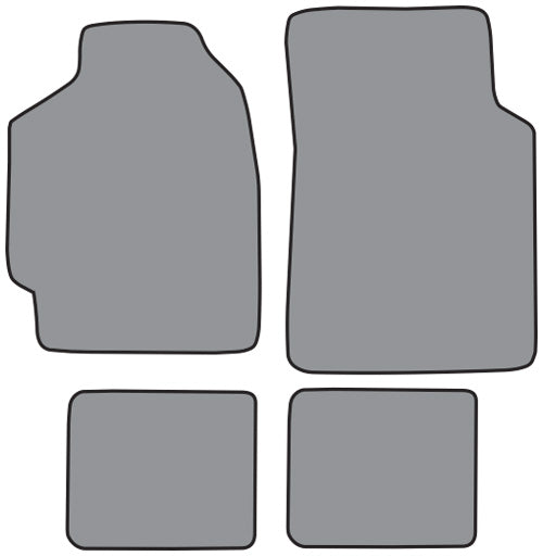 1988-1991 Honda CRX Floor Mat 4pc Cutpile (A5164F, FM18R)