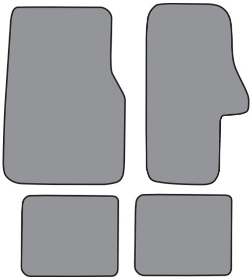 1961-1971 International Scout Floor Mat 4pc Loop (A5210F, FM18R)