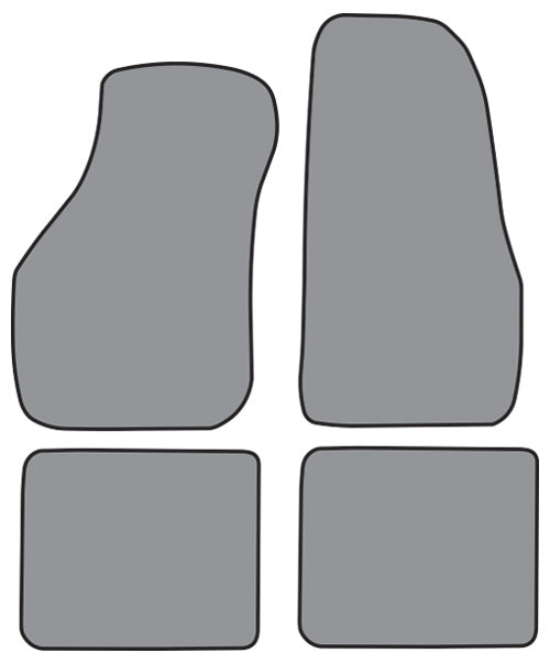 1988-1993 Volkswagen Cabriolet Convertible Floor Mat 4pc Cutpile (A5191F, FM18R)