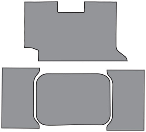 1961 Chevrolet Impala Trunk Mat 2DR Convertible in Carpet with Pad Loop