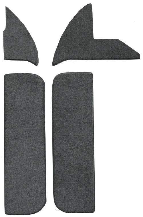 1972-1973 Dodge D200 Pickup Door & Kick Panel Inserts with Cardboard Carpet