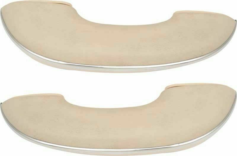 Beige Vinyl Covered Arm Rests, Pair. Fits 1956-1966 Chevrolet Truck & C/K Series