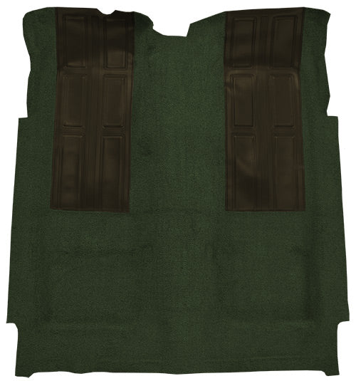 1972-1973 Ford Torino GT with 2 Dark Green Inserts 2DR Auto Carpet
