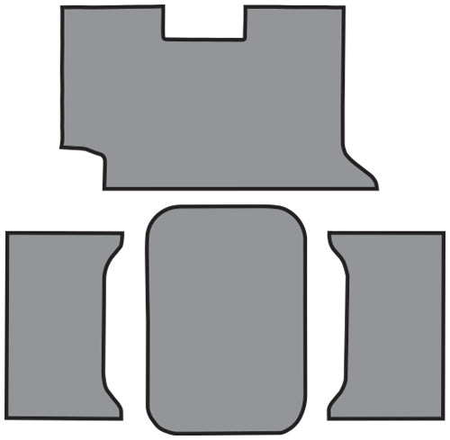 1961 Chevrolet Impala 2DR Convertible Trunk Mat TM Felt