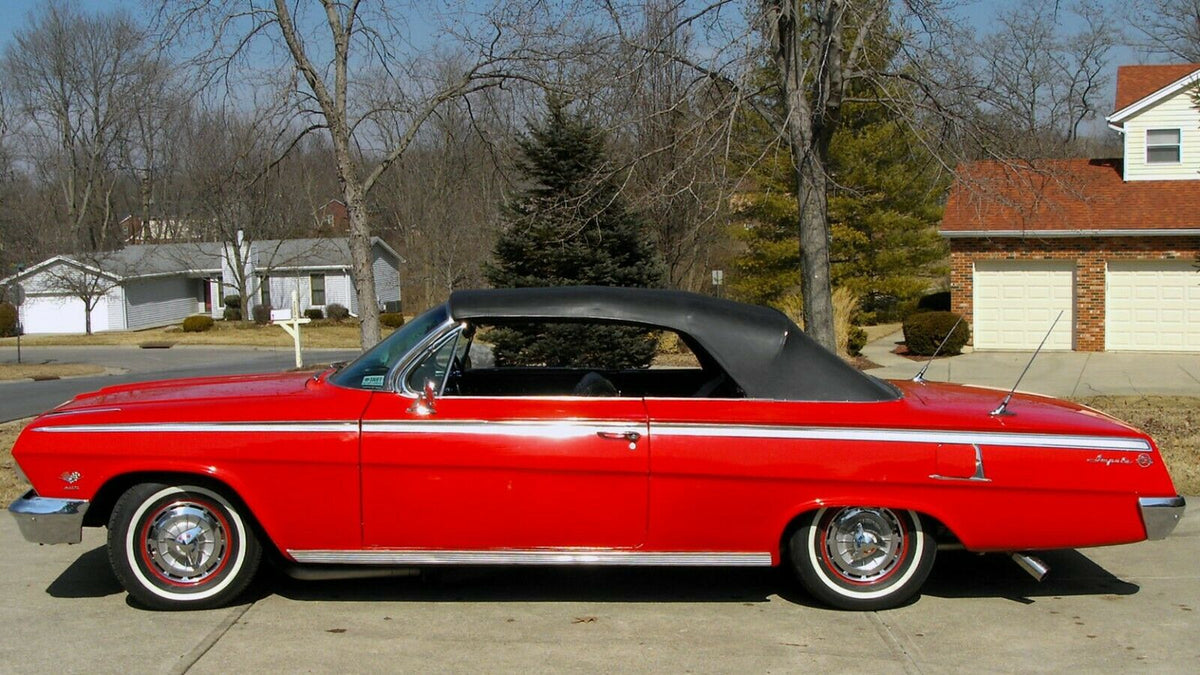 Vinyl Convertible Top, Plastic Window, Pads 1961-1964 Chevrolet Impala