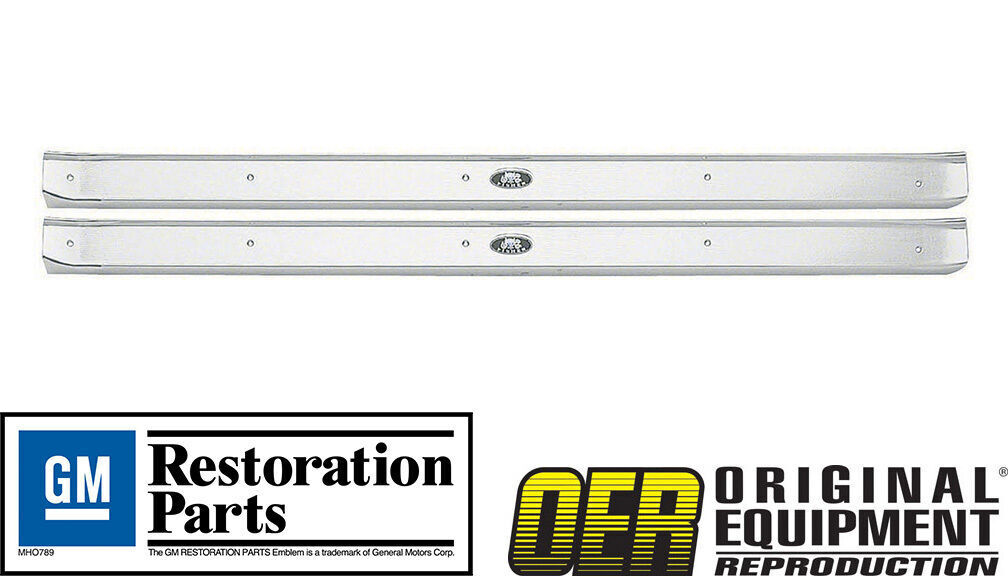 Sill Scuff Plates - Pair, 1961-1964 GM B Body 2 Door Passenger Cars