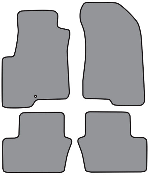 2007-2017 Jeep Patriot Floor Mat 4pc Cutpile (P603, P603R)