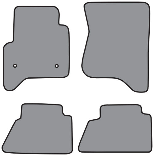 2015-2018 GMC Sierra 3500 HD Crew Cab Floor Mat 4pc Cutpile (FM368, FM368R)