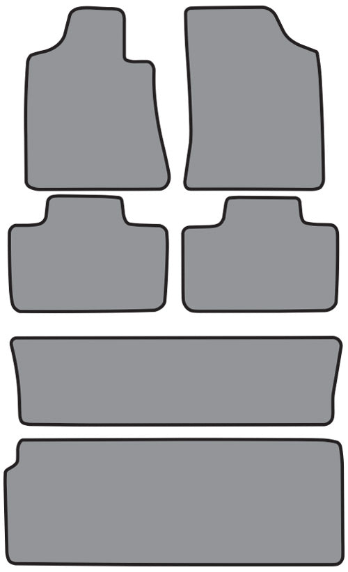 2001-2007 Toyota Sequoia Floor Mat 6pc Cutpile (P532, P532R, P532B, P532C)