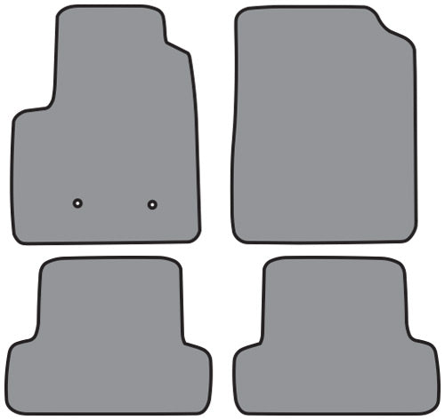 2015-2018 GMC Canyon Ext Cab Floor Mat 4pc Cutpile (P627, P627R)