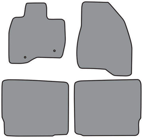 2015-2016 Ford Explorer Floor Mat 4pc Cutpile (P628, P628R)