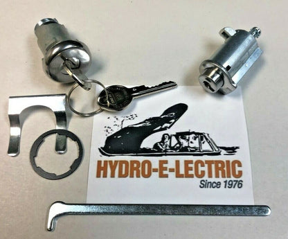 Trunk and Glove Compartment Lock Set with GM Pear-Head Keys – Fits 1966 Oldsmobile Full-Size Models