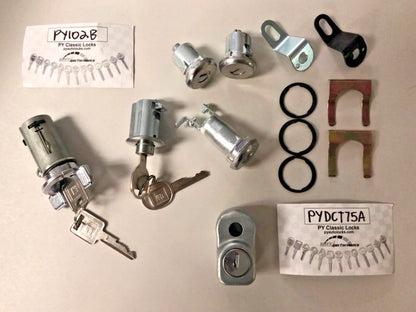 Complete Lock Set with GM Keys – Fits 1974–1977 Chevrolet Corvette