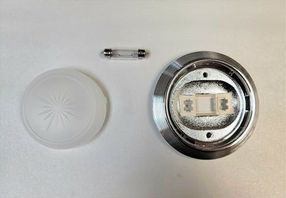 Interior Rear Dome Lamp Base, Lens & Bulb