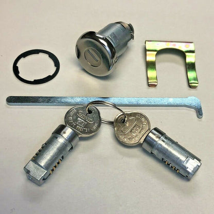 Glove Compartment, Console, and Trunk Lock Set with GM Pear-Head Keys – Fits 1964–1968 Oldsmobile Cutlass, 442, and F85