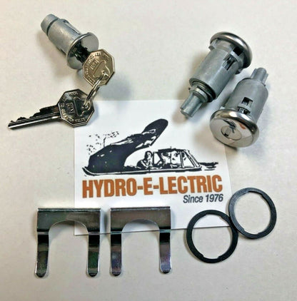 Ignition and Door Lock Set with Original GM Octagon Keys – Fits 1961–1964 Oldsmobile and 1961 Pontiac 2-Door Hardtop and Convertible Models
