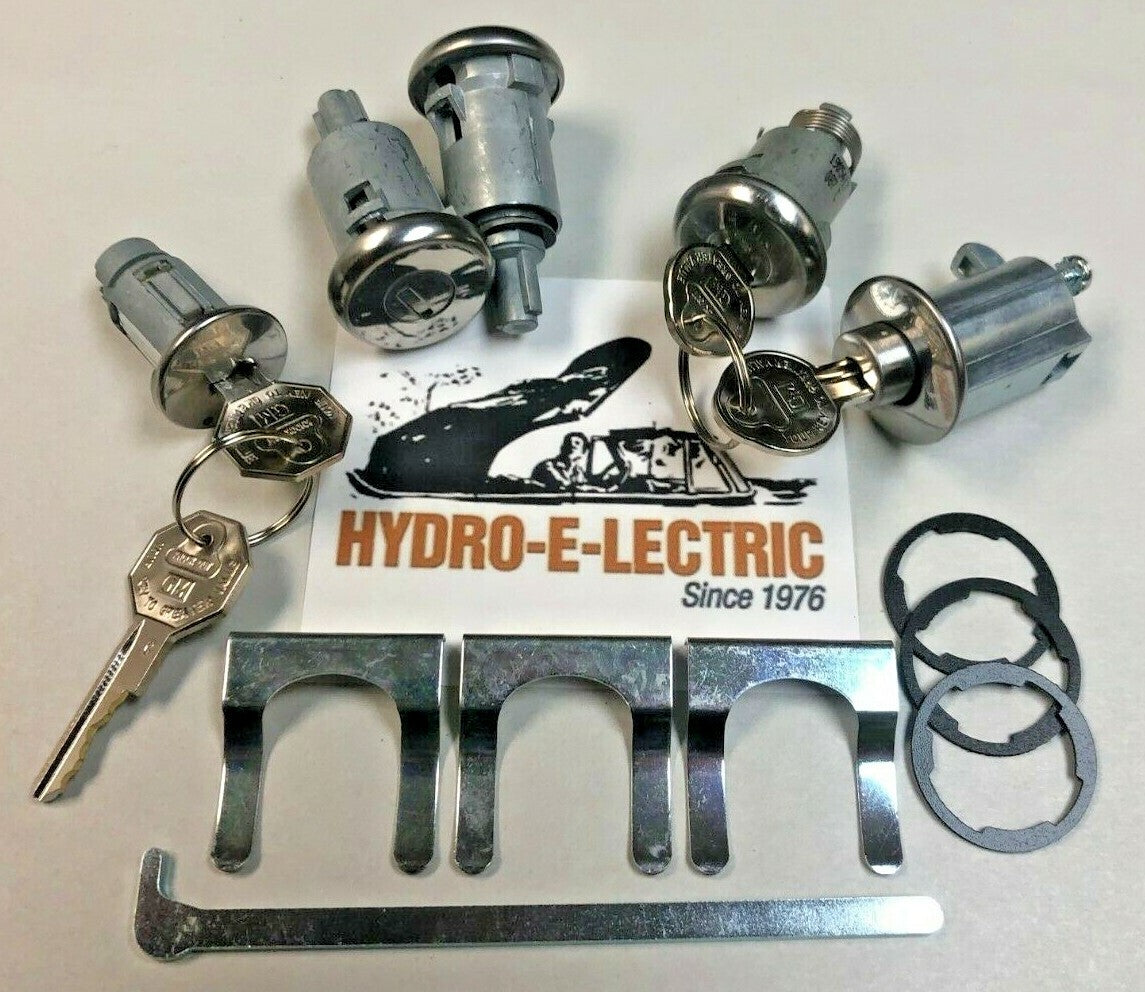 Complete OE-Style Lock Set with GM Octagon and Pear Keys – Fits 1961 Pontiac Tempest