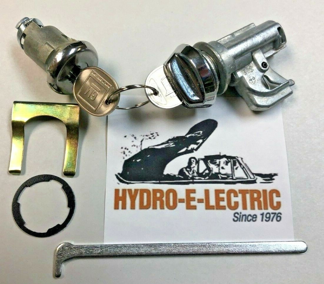 Glove Compartment and Trunk Lock Set with Cadillac Oval Keys – Fits 1969–1978 Cadillac