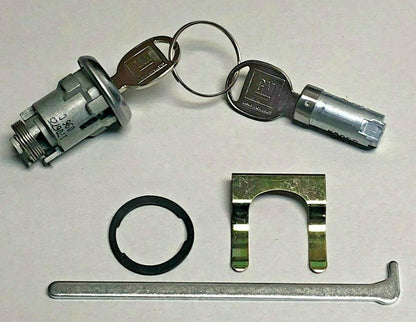 Glove Compartment and Trunk Lock Set with GM Oval Keys – Fits 1969 Oldsmobile and Pontiac Models