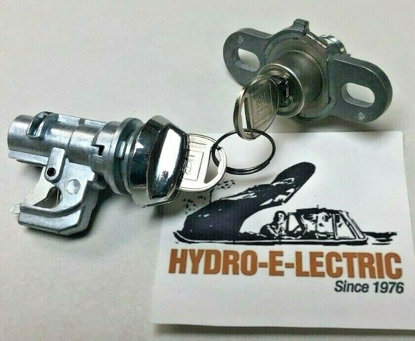 Trunk and Glove Compartment Lock Set with GM Oval Keys – Fits 1970–1971 Pontiac Firebird