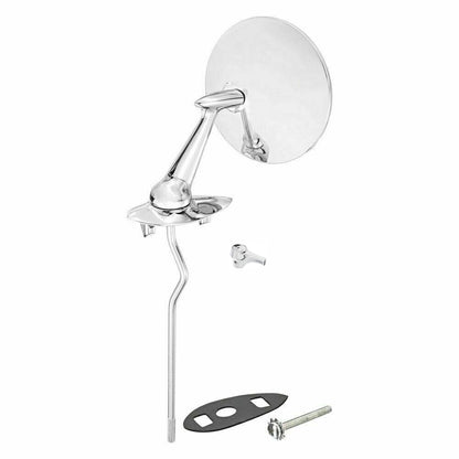Remote Side Rear-View Mirror with Adjustment Knob- Driver Side 1957 Cadillac