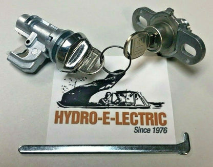 Trunk and Glove Compartment Lock Set with GM Oval Keys – Fits 1972–1973 Pontiac Firebird