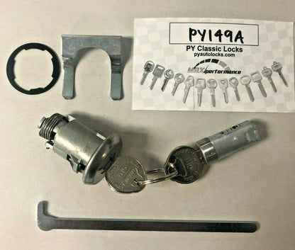 Trunk & Glove Compartment Lock Set – Fits 1967 Chevrolet Chevelle and Malibu