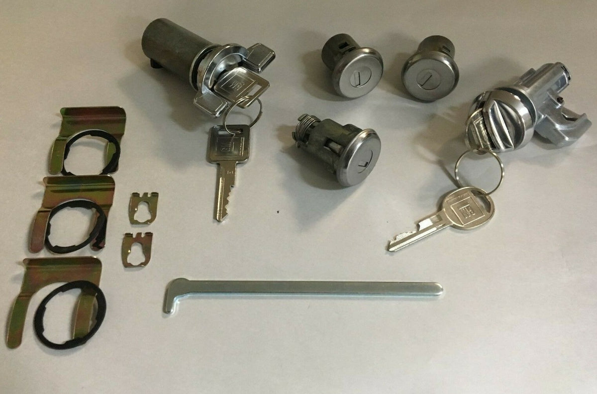 Complete OE-Style Lock Set with GM Keys – Fits 1974–1976 Chevrolet and Pontiac Full-Size Models