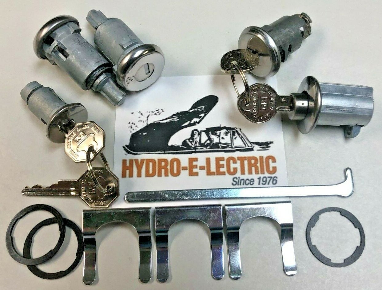 Complete OE-Style Lock Set with Keyless Center Console Latch and GM Keys – Fits 1961 Oldsmobile Cutlass and F85