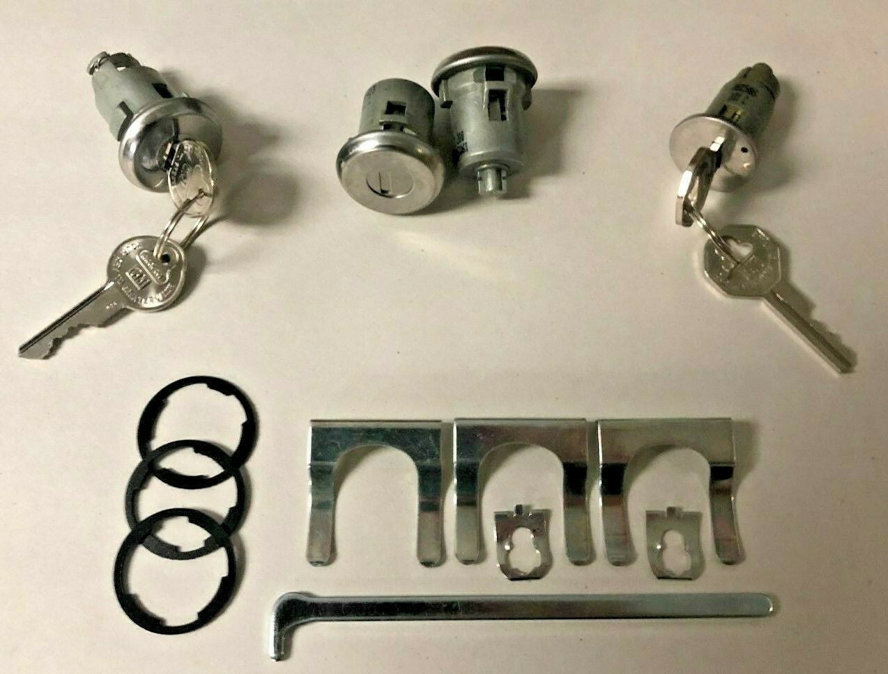Ignition, Door & Trunk Lock Set – Fits 1965 Buick Models; 1965 Chevrolet Models; 1963–1965 Oldsmobile Models; 1963–1965 Pontiac Models