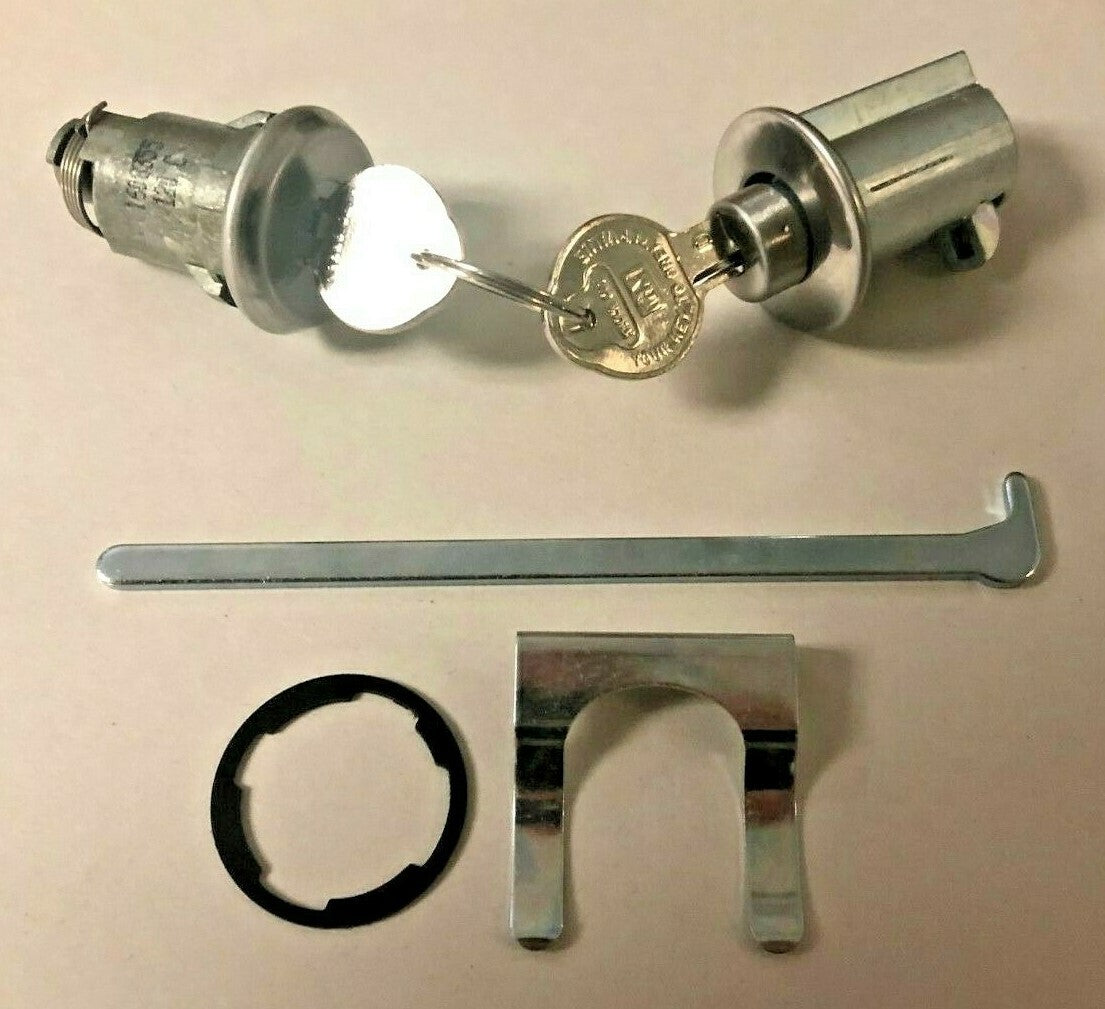 Glove Compartment and Trunk Lock Set with GM Pear Keys – Fits 1958–1963 Buick, Chevrolet, Oldsmobile, and Pontiac Models