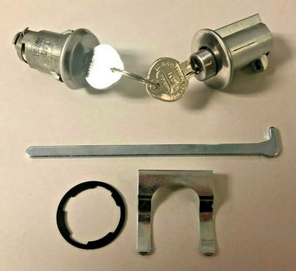 Glove Compartment and Trunk Lock Set with GM Pear Keys – Fits 1958–1963 Buick, Chevrolet, Oldsmobile, and Pontiac Models