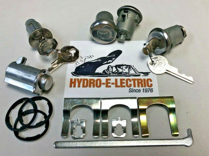Ignition, Door & Trunk Lock Set with Keyless Glove Compartment & Console – Fits 1963–1965 Pontiac Models