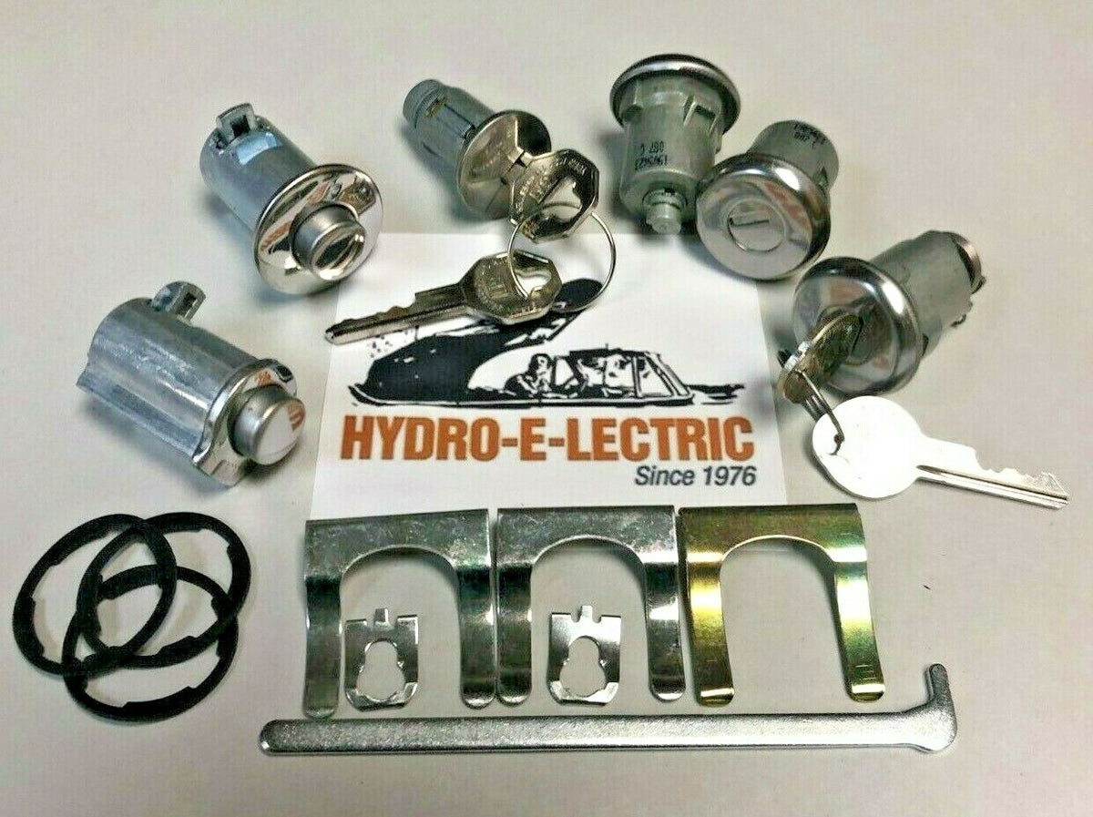 Ignition, Door & Trunk Lock Set with Keyless Glove Compartment & Console – Fits 1962 Pontiac Models