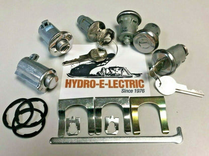 Ignition, Door & Trunk Lock Set with Keyless Glove Compartment & Console – Fits 1962 Pontiac Models